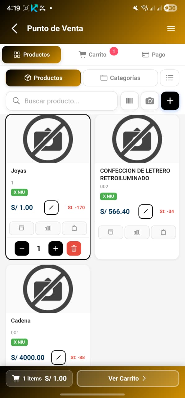 SIFE App punto de venta